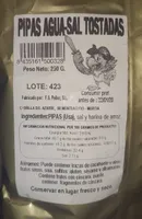 Pipas agua-sal tostadas