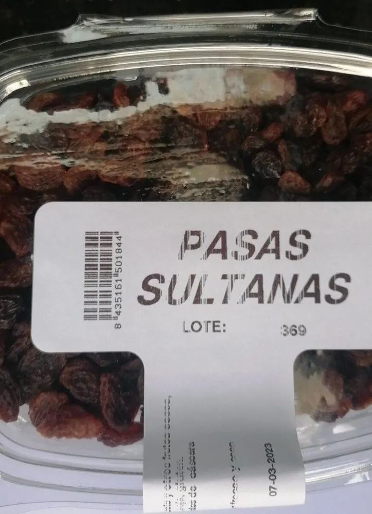 Pasas sultanas