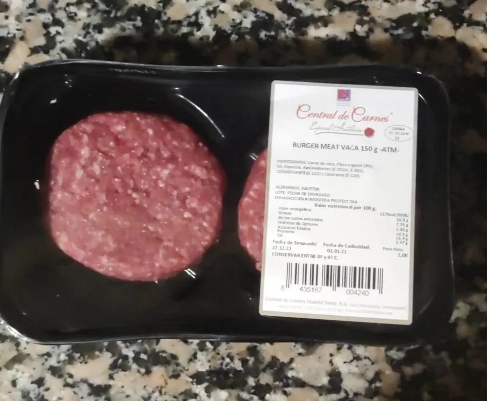 Burger meat vaca 150g ATM