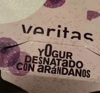 Yogur desnatado con arándanos