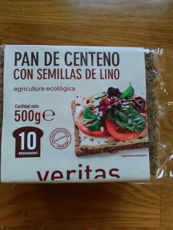 Pan de centeno con semillas  de lino