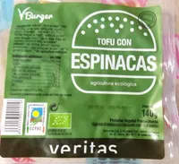 Vburger Tofu con espinacas
