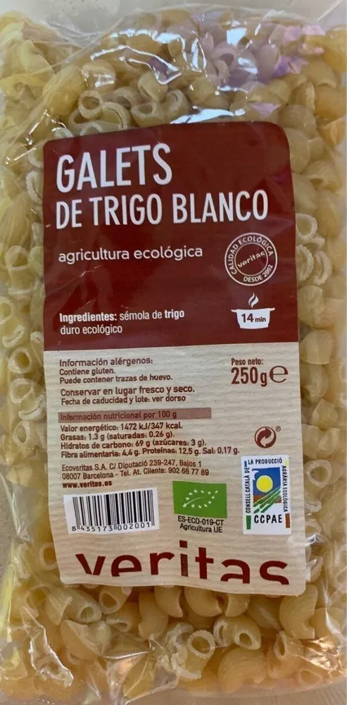 Galets de trigo blanco