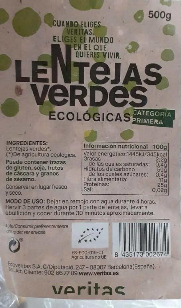 Lentejas Verdes