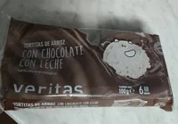 Tortitas de arroz con chocolate con leche