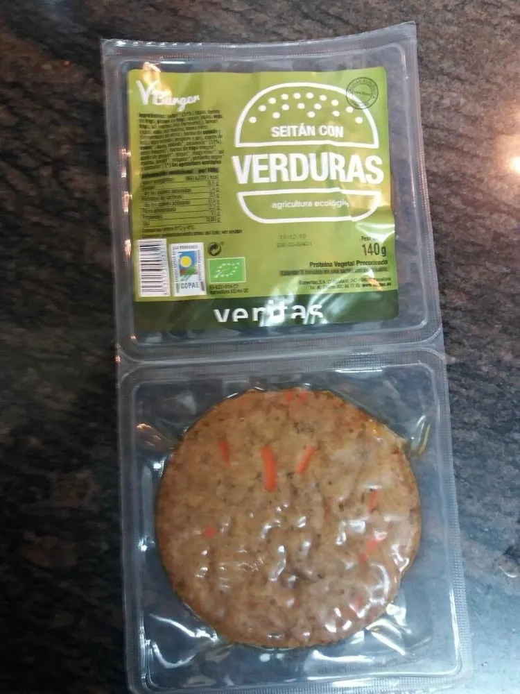 Hamburguesas Seitán con Verduras