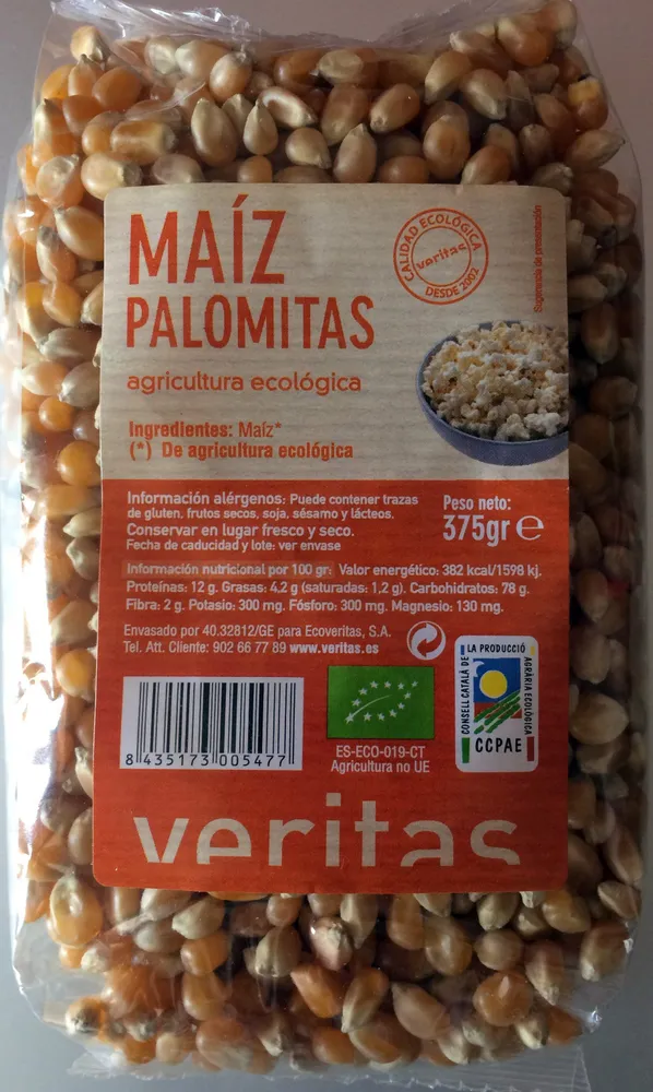Maíz palomitas