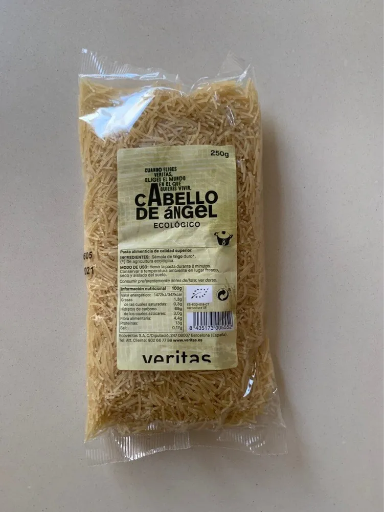 Cabello de ángel ecológico