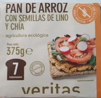 Pan de arroz con semillas de lino y chía