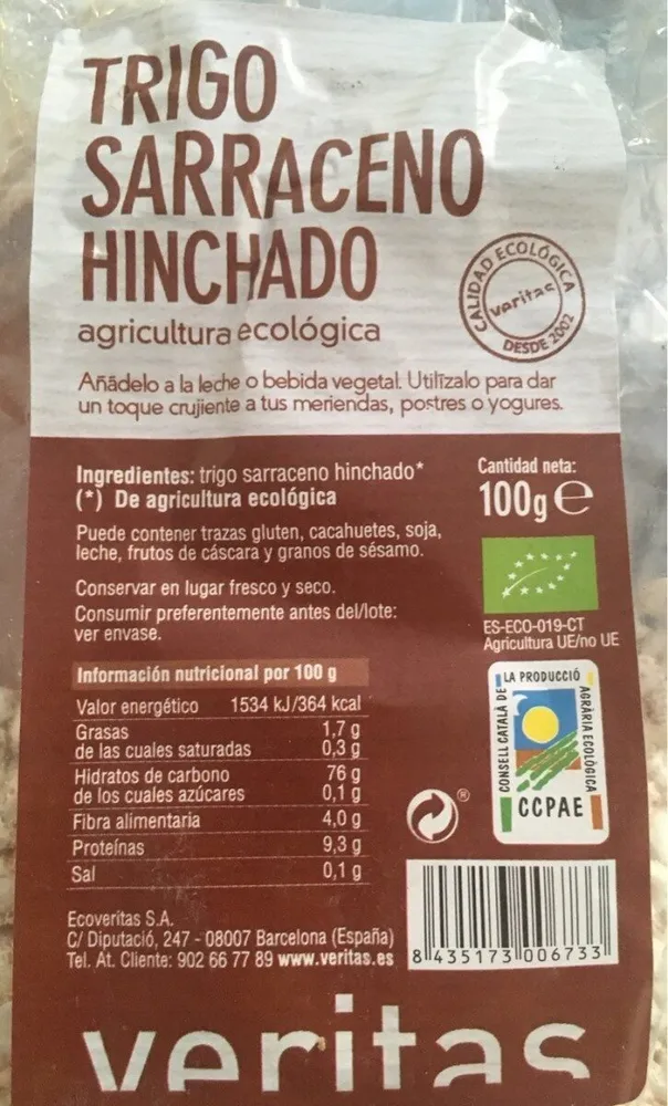 Trigo Sarraceno Hinchado