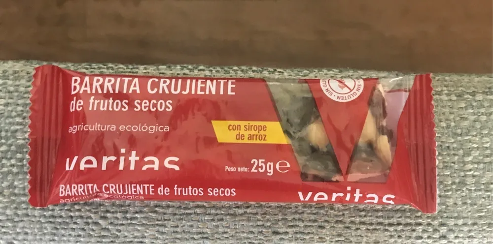 Barrita crujiente de frutos secos