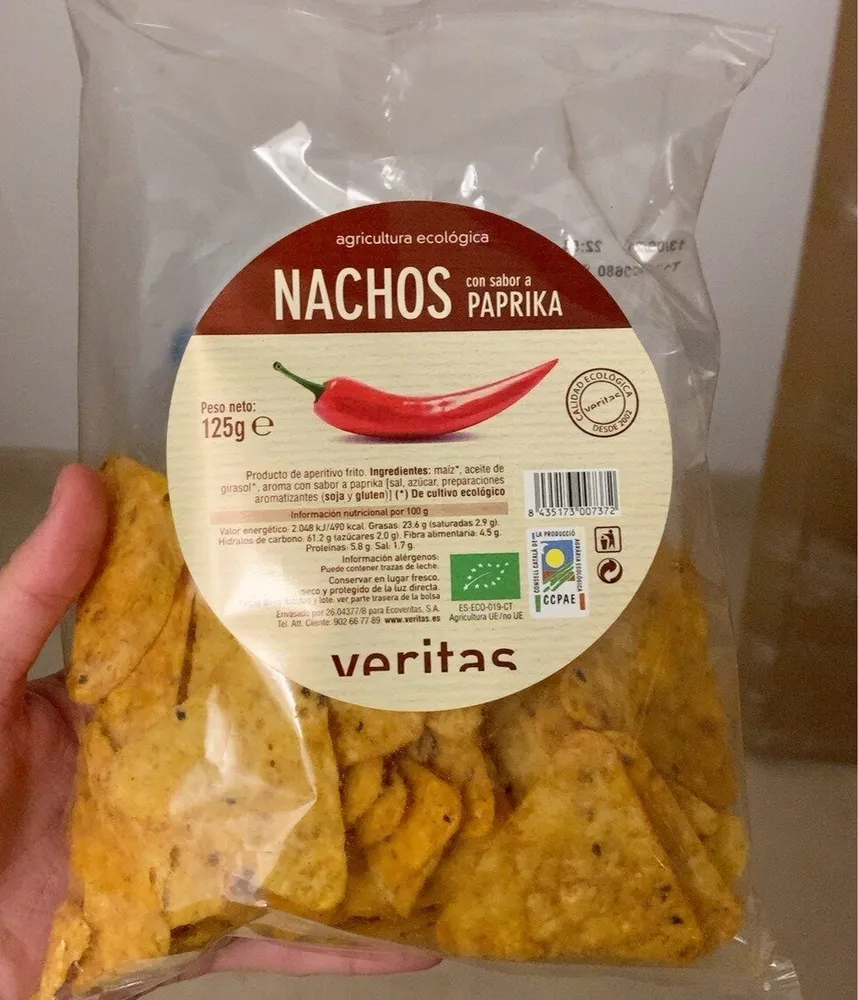 Nachos con sabor a paprika