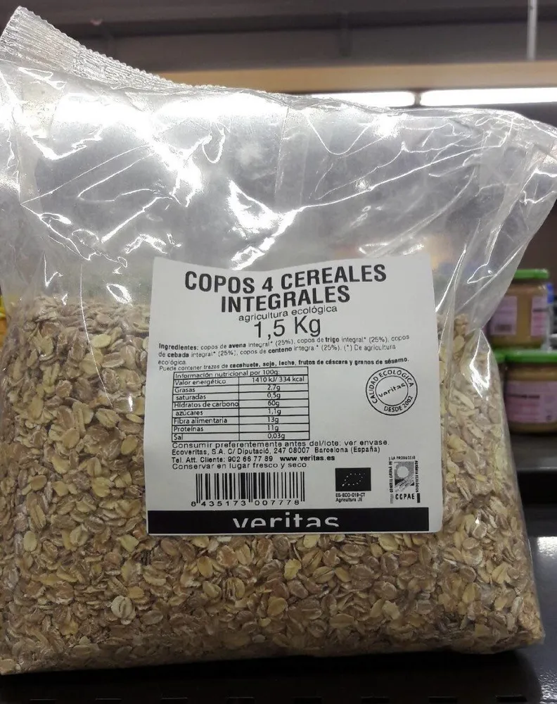 Copos 4 cereales integrales