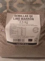 Semillas de lino marrón
