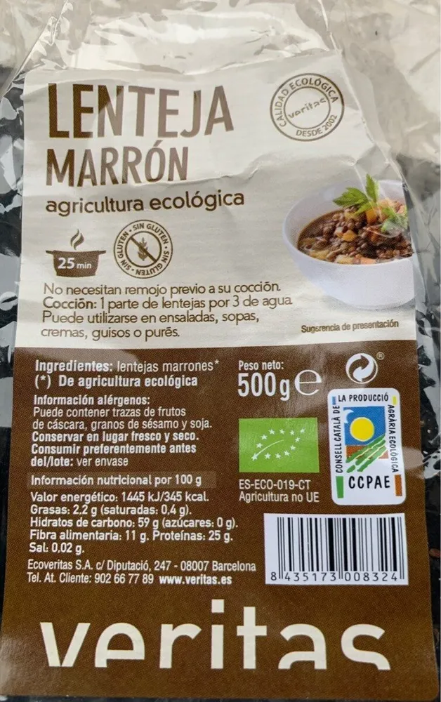Lenteja marrón