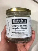 Compota de poma, canyella i llimona