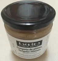 Compota de plàtan, farigola i llimona