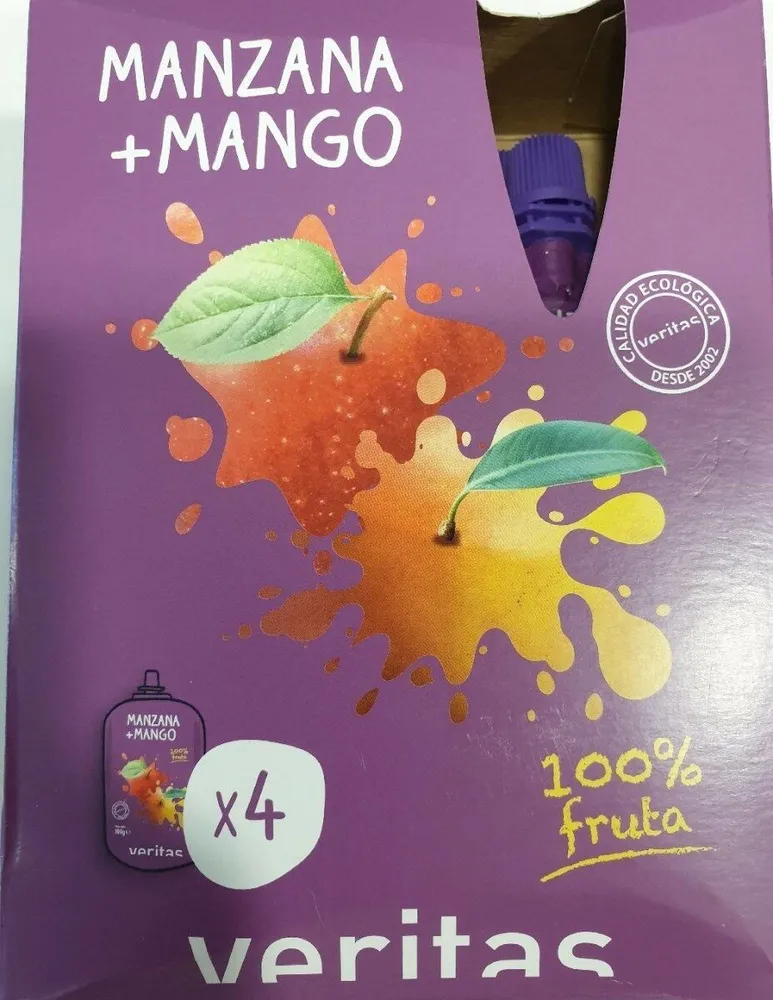 Puré de manzana y mango