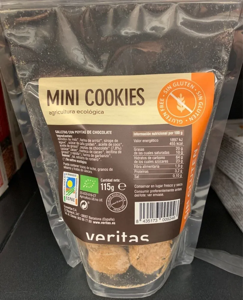 mini cookies sin gluten