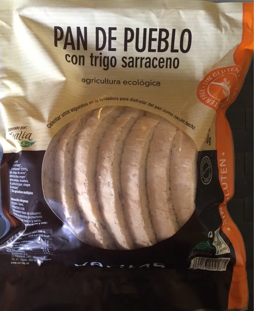 Pan de pueblo con trigo sarraceno Sin Gluten