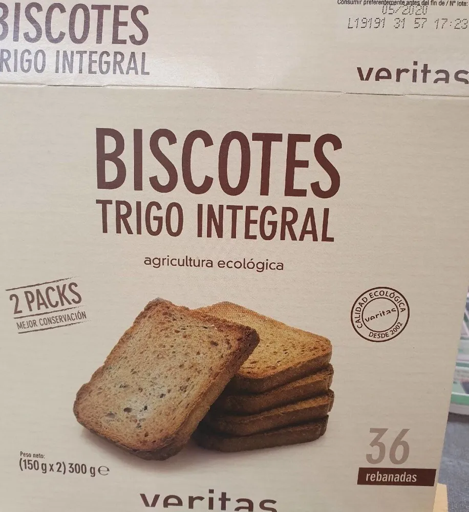 Biscotes Trigo Integral Veritas