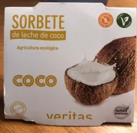 Sorbete de leche de coco