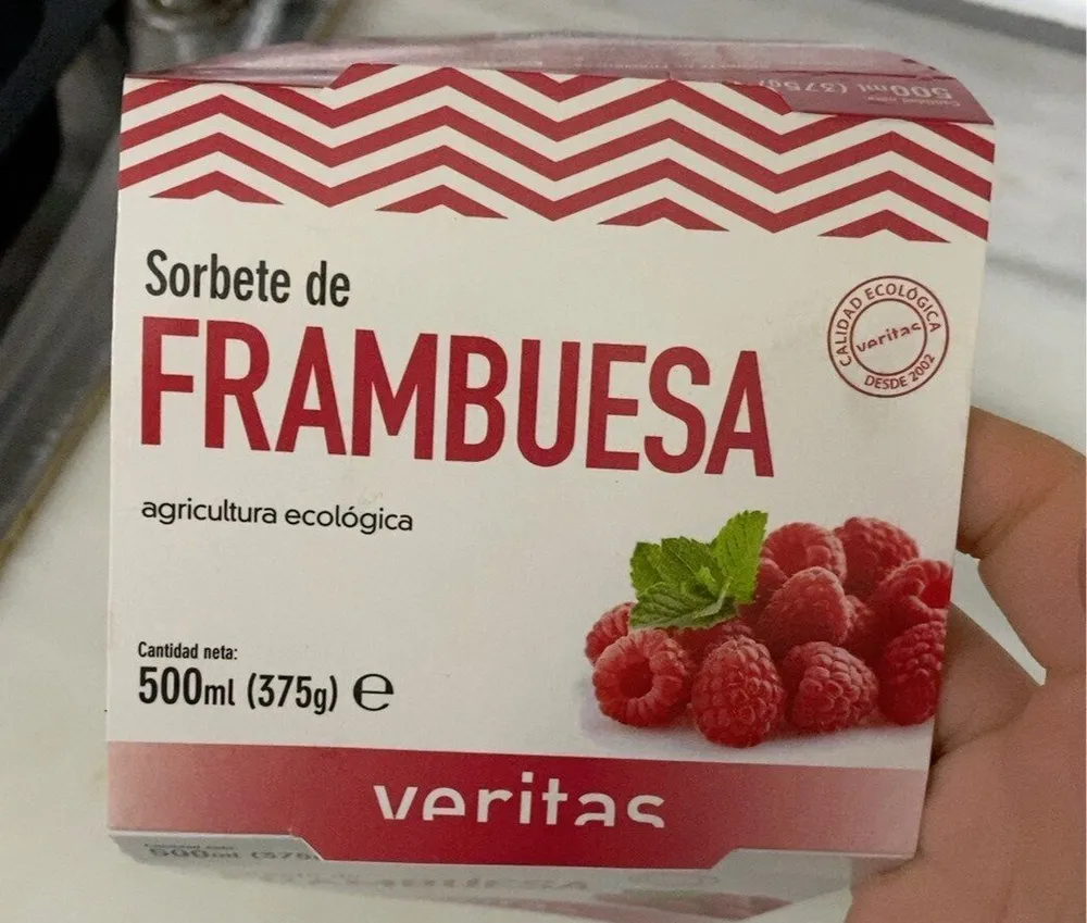 Sorbete de frambuesa