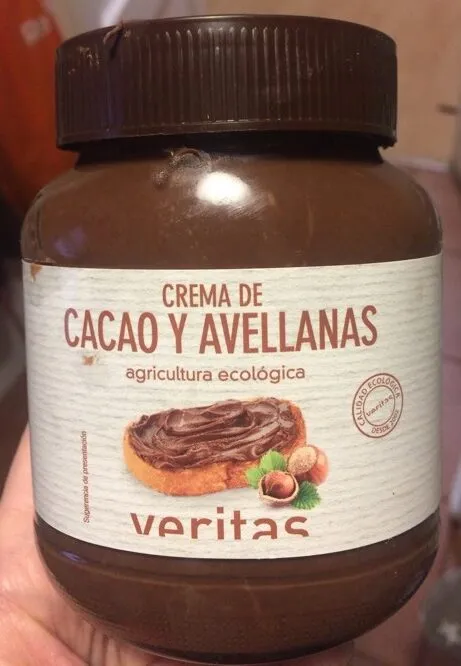 Crema de cacao y avellanas
