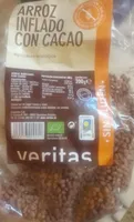 Arroz inflado con  cacao