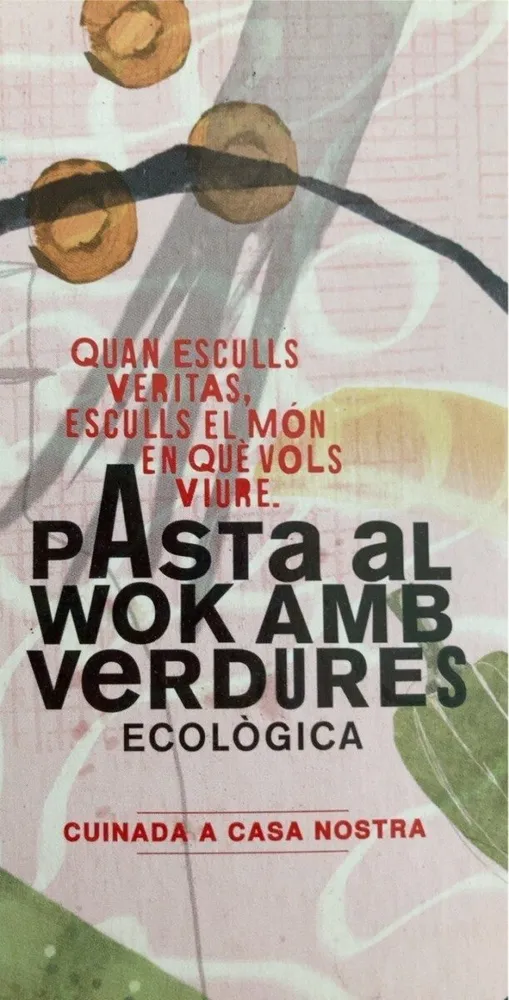 Pasta al wok con verduras