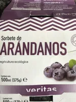 Sorbete de arándanos