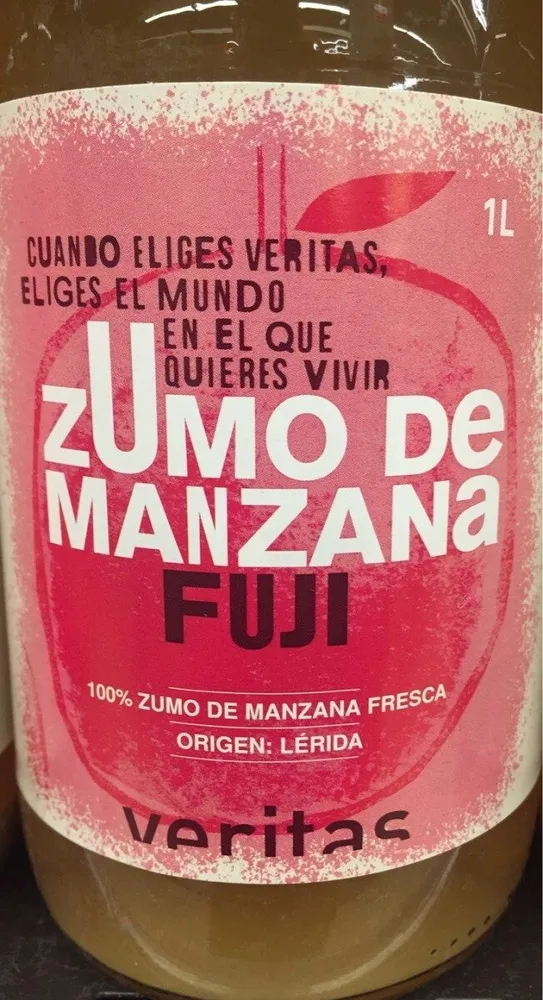 Zumo de manzana Fuji