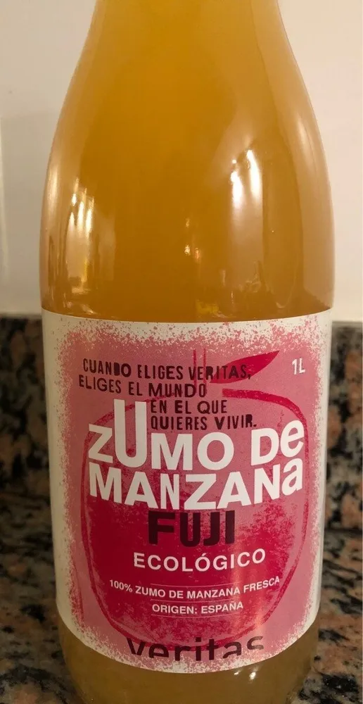 Zumo de manzana Fuji
