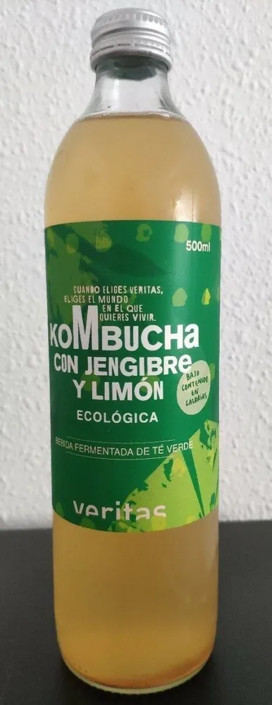 Kombucha con jengibre y limón eco