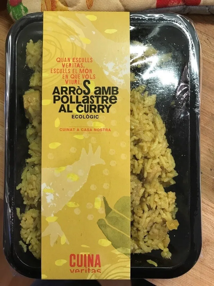 Arròs amb pollastre al curry