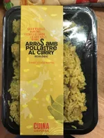 Arròs amb pollastre al curry