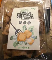 Ravioli integrales con espinacas y ricotta