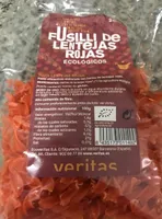 Fusili de lentejas rojas