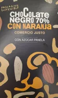 Chocolate negro 70% con naranja