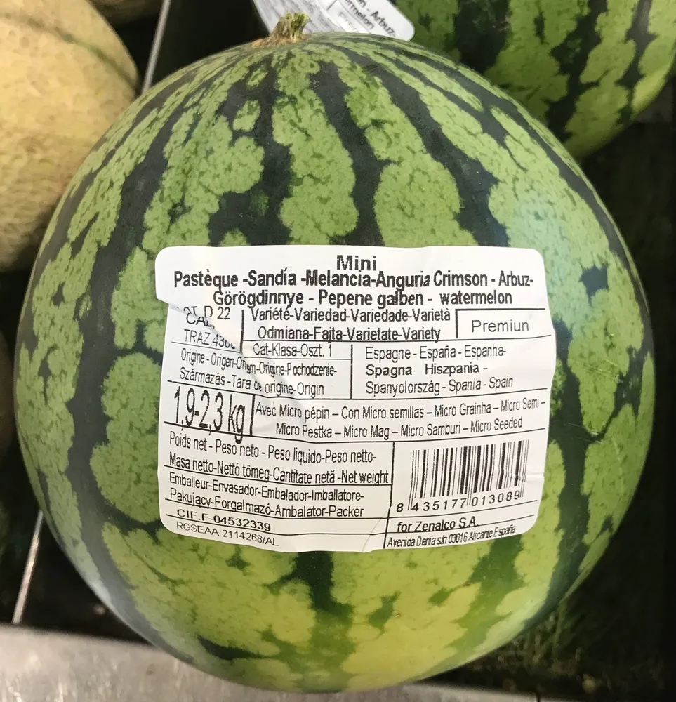Mini Pastèque Premium avec micro pépin