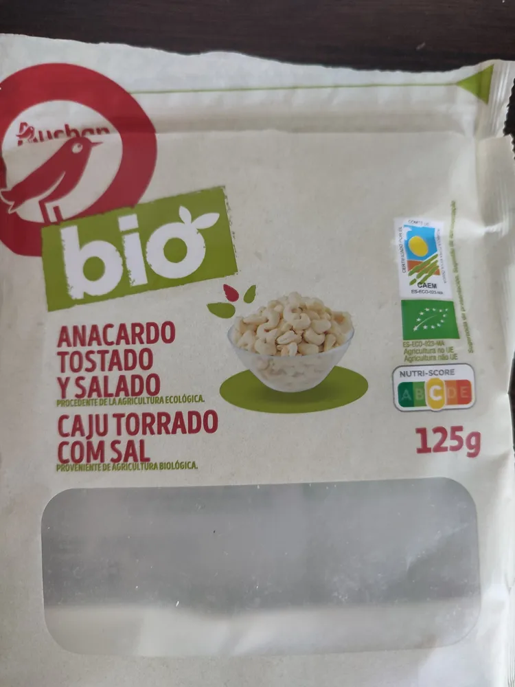 Anacardos tostados y salados