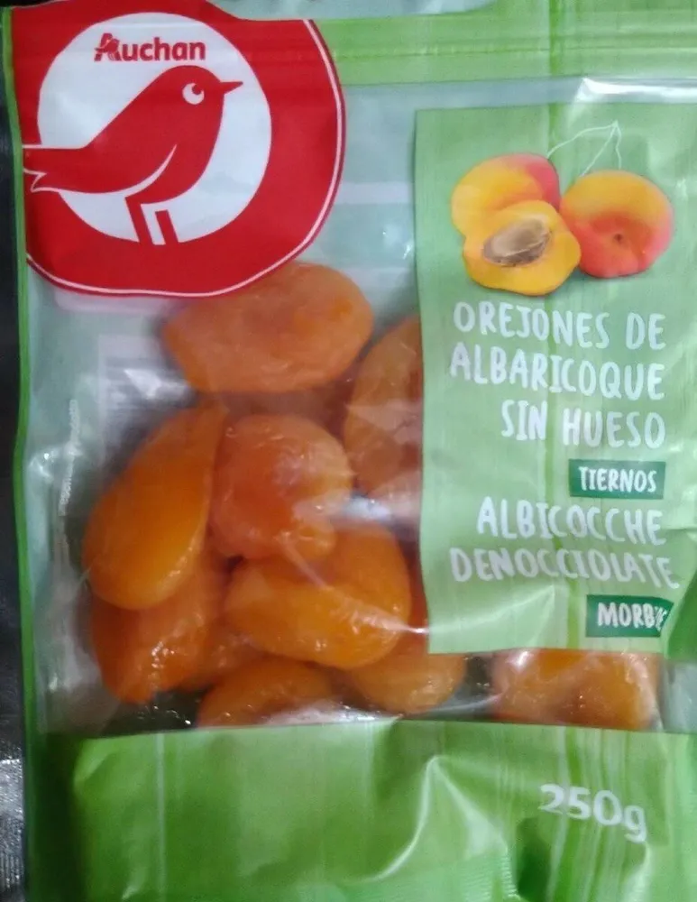 Orejones de albaricoque sin hueso tiernos