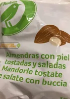 Almendras con piel tostadas y saladas