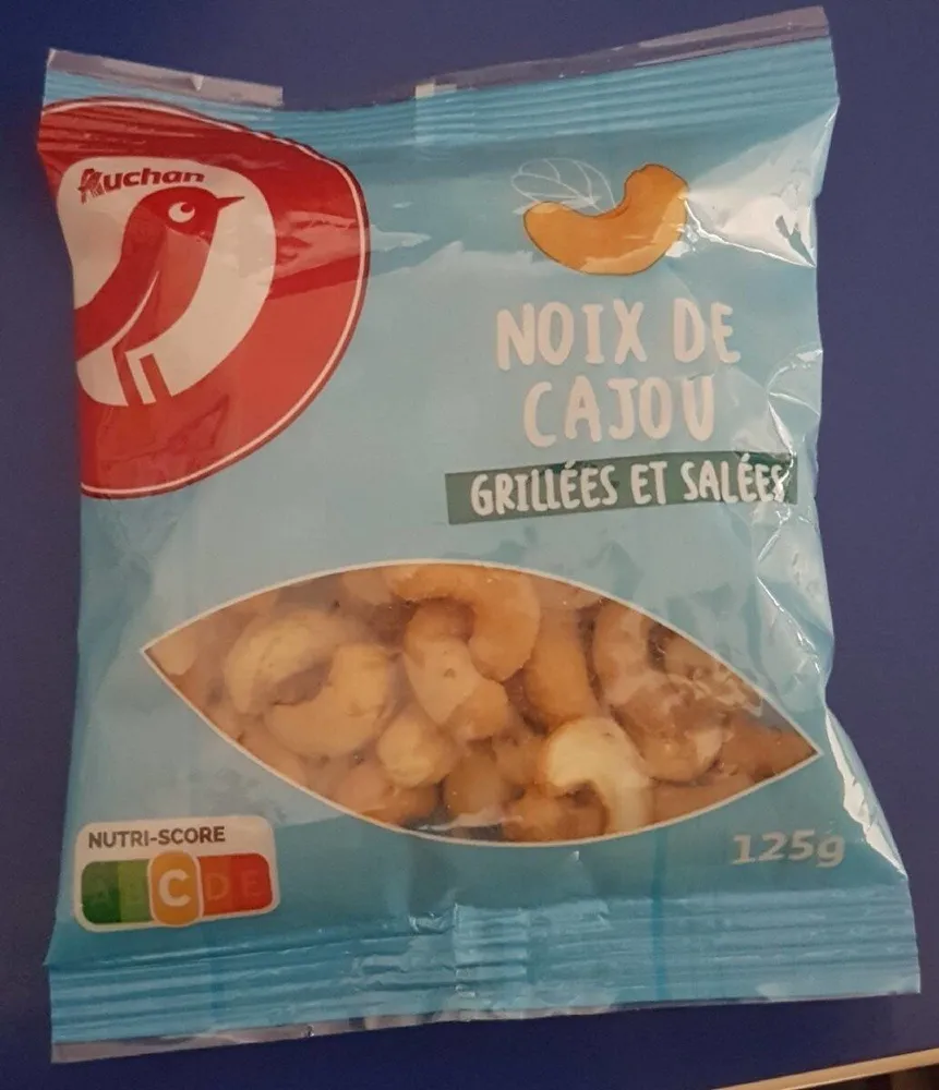 Noix de cajou grillées et salées auchan