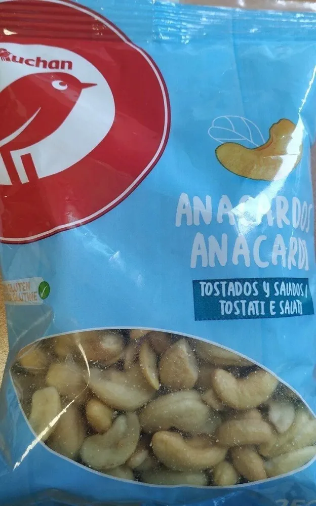 Anacardos tostados y salados