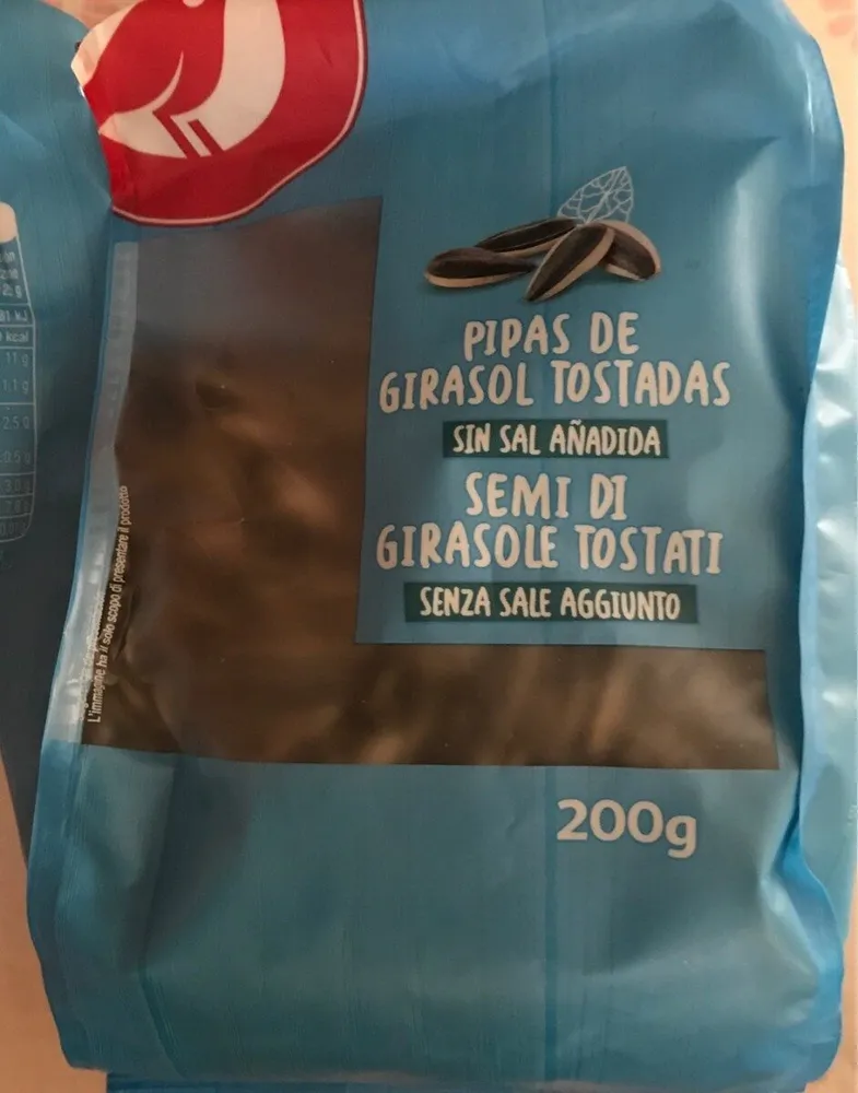 Pipas de girasol tostadas