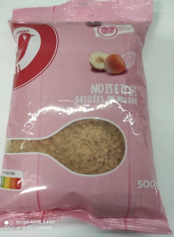 Noisettes grillées en poudre