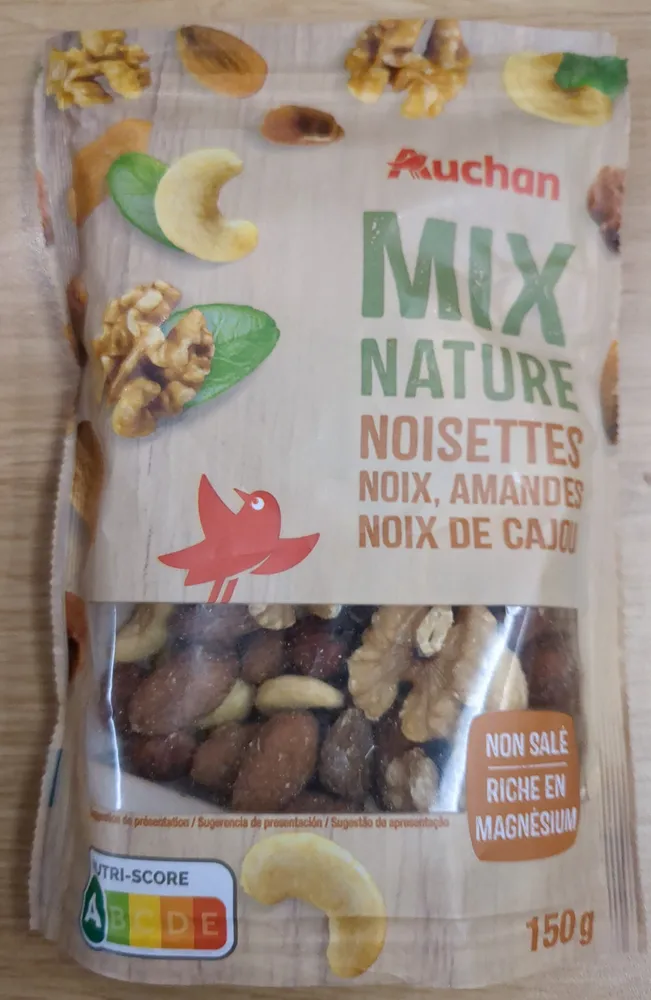 Mix Nature Noisettes, Noix, Amandes, Noix de Cajou