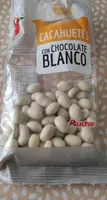 Cacahuetes con chocolate blanco
