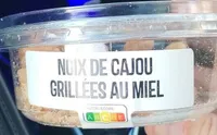 Noix de cajou grillée et salée au miel